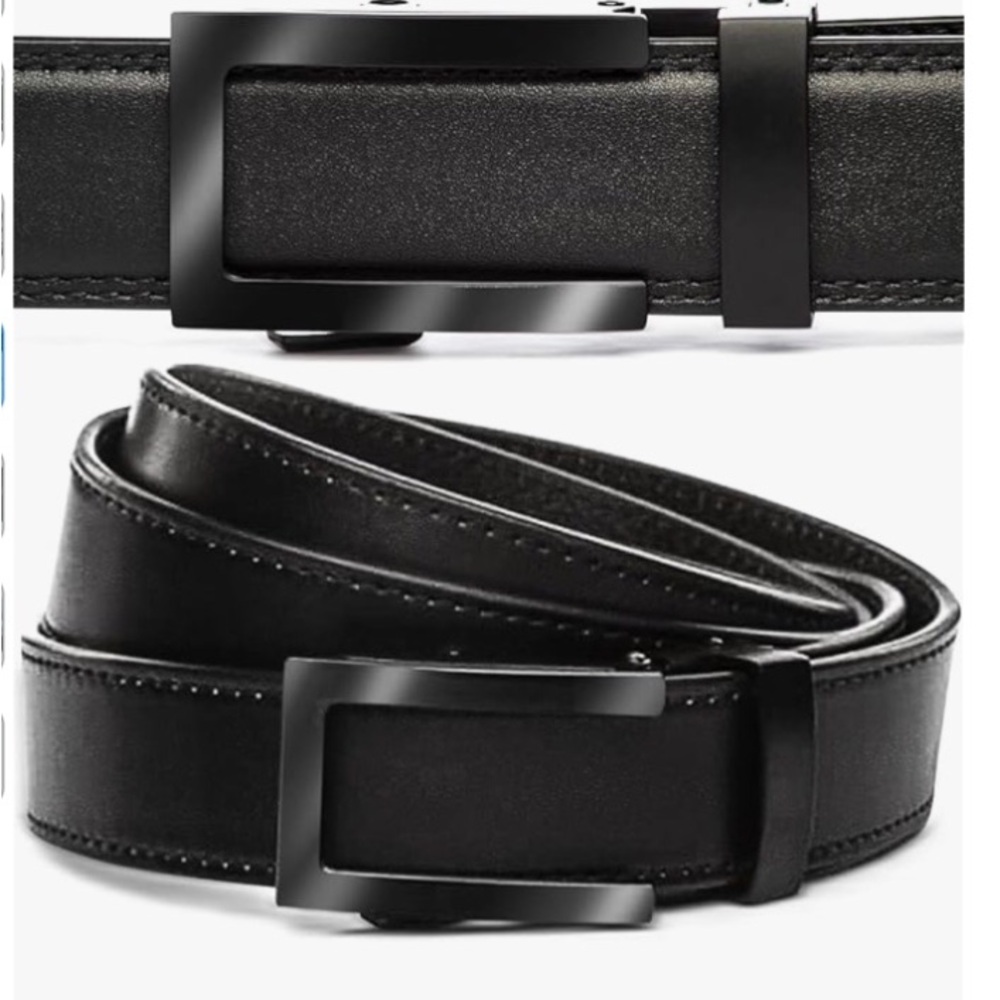 NWOT Handcrafted Men’s Ratchet Black Belt